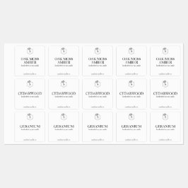 Etiquetas de Velas Personalizadas à Prova de Água 