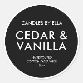 Etiquetas de Velas Personalizadas Modernas e Minim