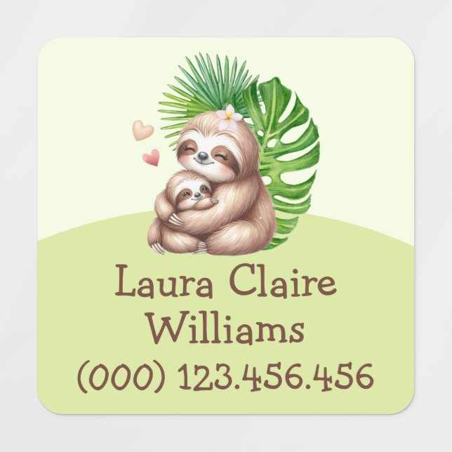 Etiquetas de Vestuário para Crianças Personalizáve (Design 1)