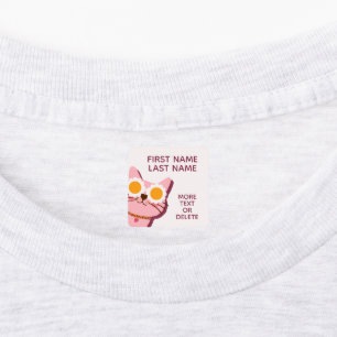 Etiquetas de vestuário para garotas personalizadas