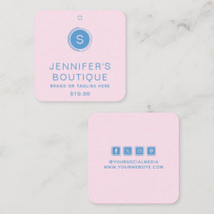 Etiquetas de Vestuário Pequenas Empresas Cor-de-ro