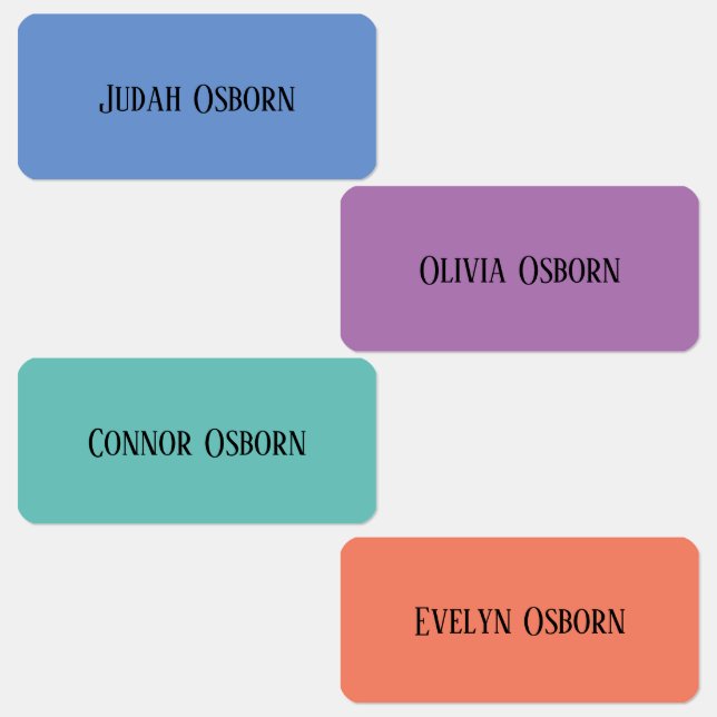 Etiquetas de Vestuário- Tons de Joias (Grupo)