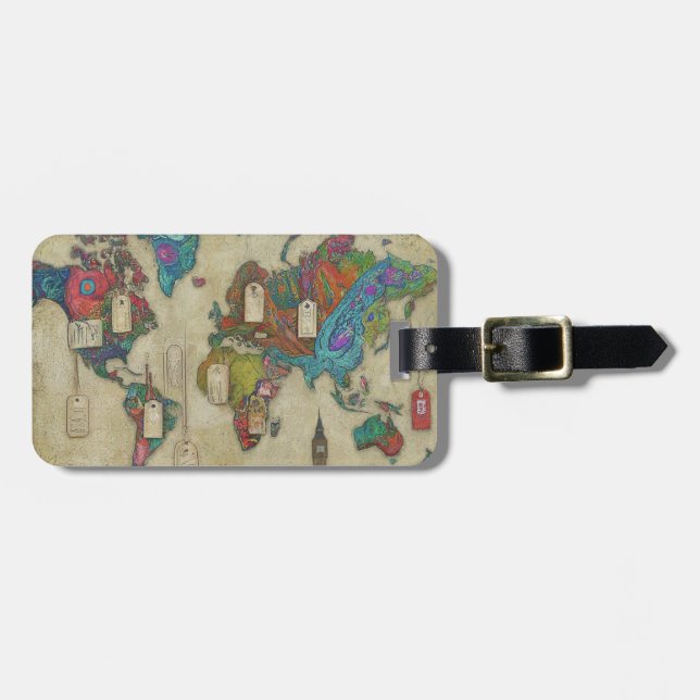 Etiquetas de Viagem acrílico duráveis (Frente Horizontal)