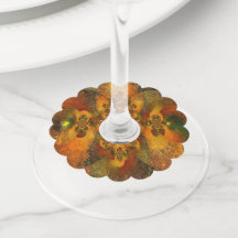 Etiquetas De Vidro "Luminárias" (Casamento outono)