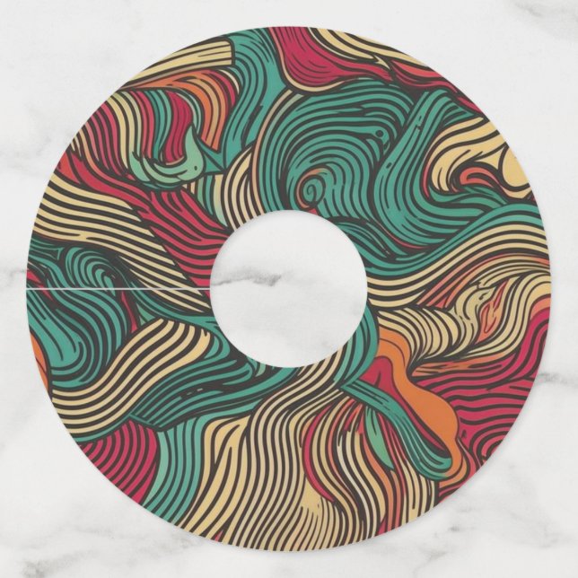 Etiquetas de Vidro Ornamental (Frente)