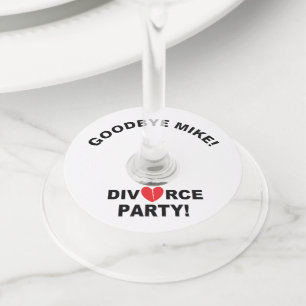 Etiquetas de Vidro Personalizadas do "Divorce Part