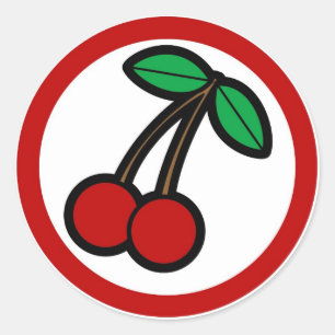 Etiquetas de vinheta de círculo visual com sabor 