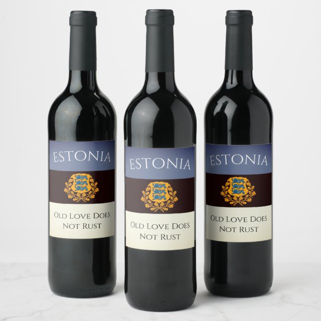 Etiquetas de vinho da Estônia excelente! (Garrafas)