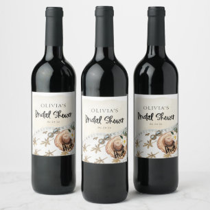 Etiquetas de vinho de Chá de panela de praia trop