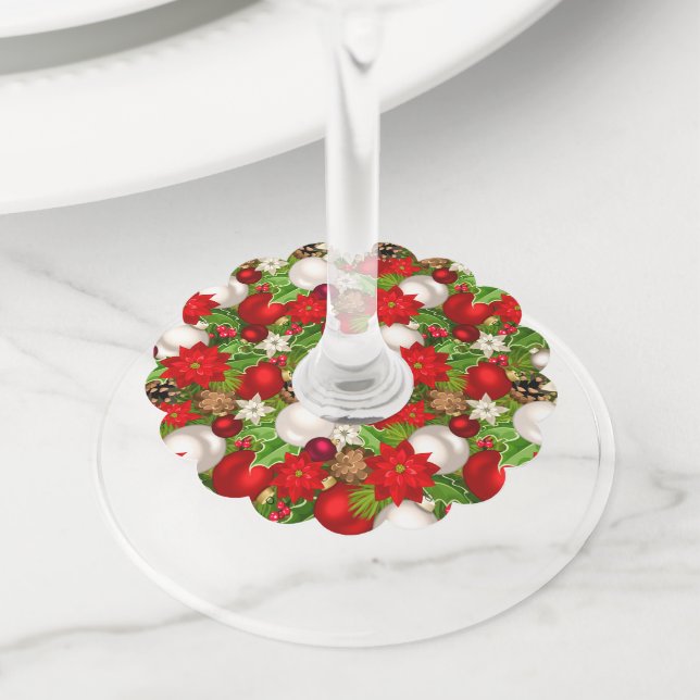 Etiquetas de Vinho de Férias Felizes (Close Up)