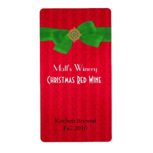 Etiquetas de vinho feitas para casa de feriado ver