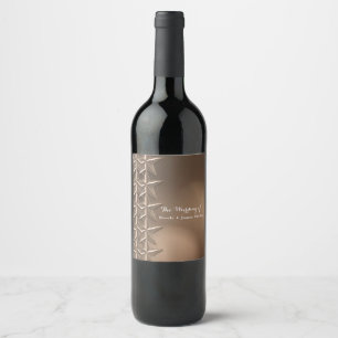 Etiquetas de Vinho Luzes Bokeh Elegantes & Estrela