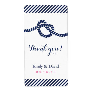 Etiquetas De Vinho Náutico De Casamento De Casand