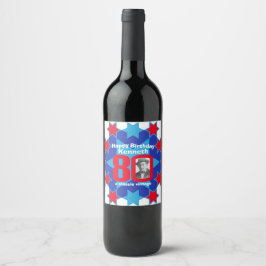 Etiquetas de vinho personalizadas com nome de aniv