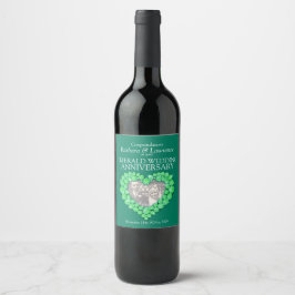 Etiquetas de vinho personalizadas para o aniversár