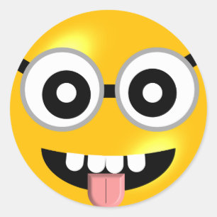 Etiquetas de vista loucas de Emoji