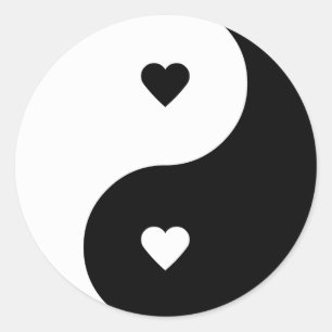 Etiquetas de Yin Yang do amor
