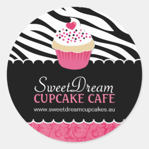 Etiquetas decorativas do frasco do cupcake do