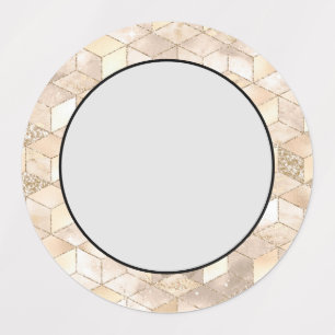 Etiquetas Decorativo do Quadrado Pequeno Castanho-claro