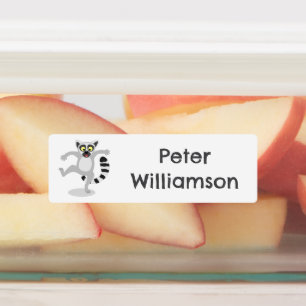 Etiquetas Desenho personalizado de desenho animado de lêmur