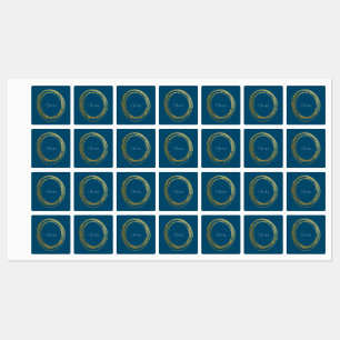 Etiquetas Design do círculo do abstrato do ouro do falso co