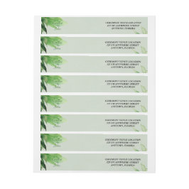 Etiquetas Design floral verde maravilhoso.