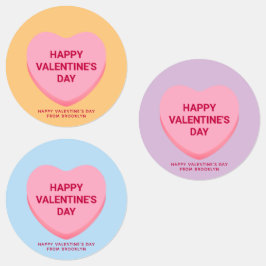 Etiquetas Dia de os namorados de corações de conversas bem e