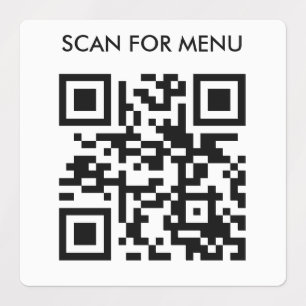 Etiquetas Digitalize o QR para Mesa de Restaurante Impermeáv