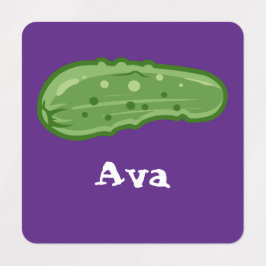 Etiquetas Dill With It Design - Pequeno Rótulo De Vestuário 