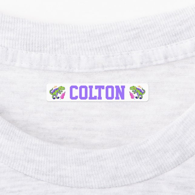 Etiquetas Dinossauros bonitos (Afixado)