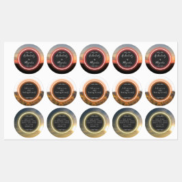 Etiquetas do adesivo de aspas Inspiradoras