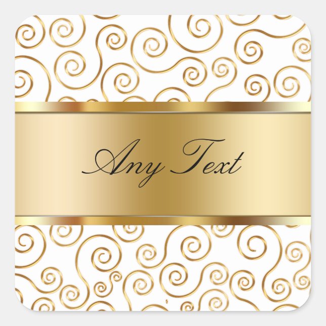 Etiquetas do adesivo do Monograma Clássico (Frente)