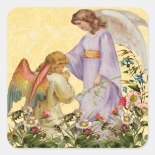 Etiquetas do anjo das bênçãos da páscoa
