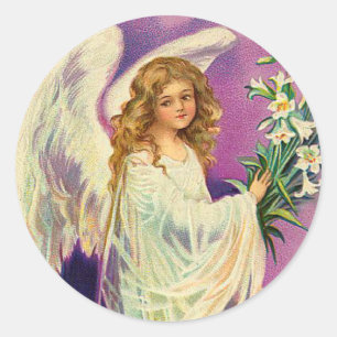 Etiquetas do anjo do Victorian