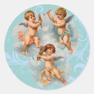 Etiquetas do anjo do Victorian