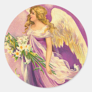Etiquetas do anjo do Victorian