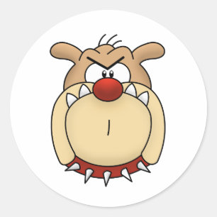 Etiquetas do buldogue