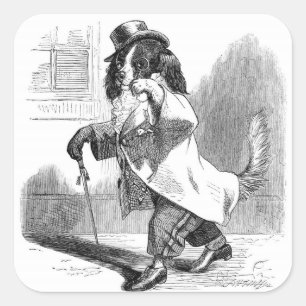 Etiquetas do cão do cavalheiro do vintage