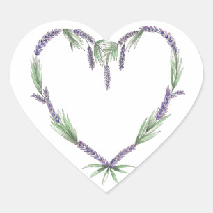 Etiquetas do casamento do coração da lavanda