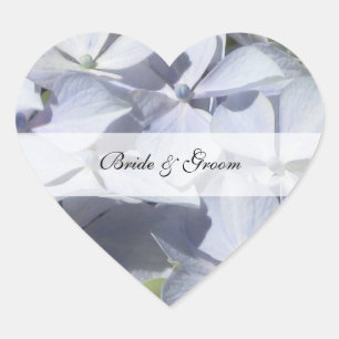 Etiquetas do casamento do Hydrangea
