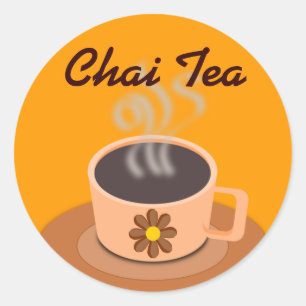 Etiquetas do chá de Chai