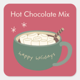Etiquetas do chocolate quente
