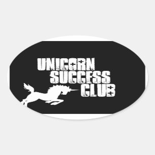 Etiquetas do clube do sucesso do unicórnio