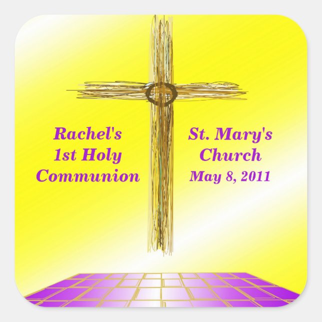 Etiquetas do comunhão do costume ?as (Frente)