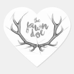 Etiquetas do coração do carvão vegetal