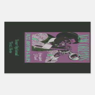 Etiquetas do costume da música de Nova Orleães