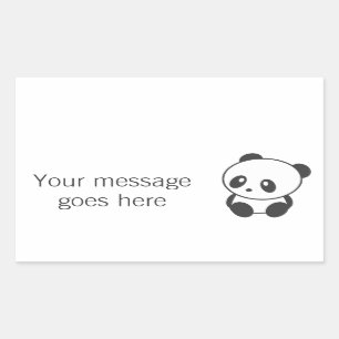Etiquetas do costume da panda