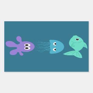 Etiquetas do costume das criaturas do mar