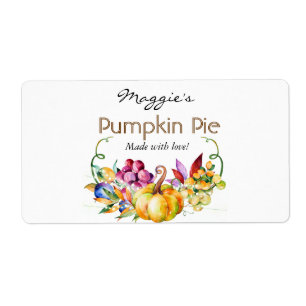 Etiquetas do cozimento da abóbora de Brown da