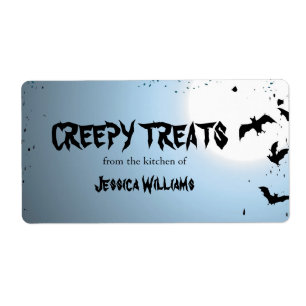 Etiquetas do cozimento do Dia das Bruxas